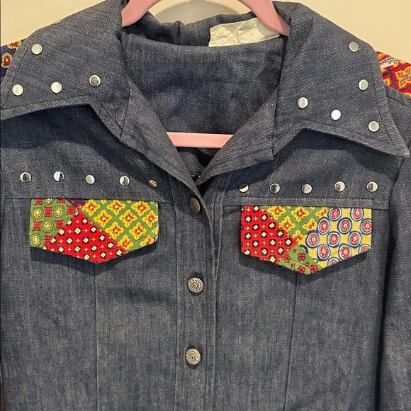 Patchwork Denim Shirt - Picture 3 of 16